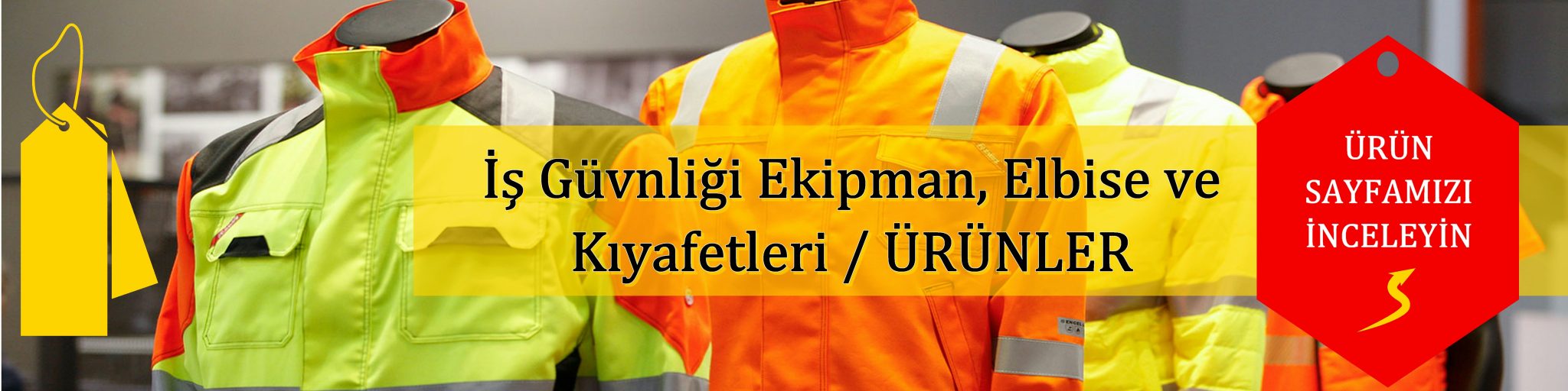 İş Elbise Kıyafetleri Ekipmanları